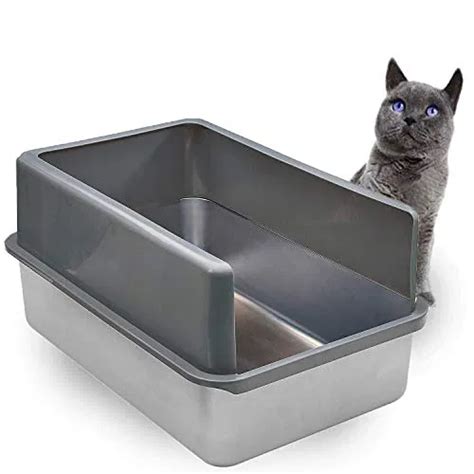 iprimio stainless steel litter box|deep stainless steel litter box.